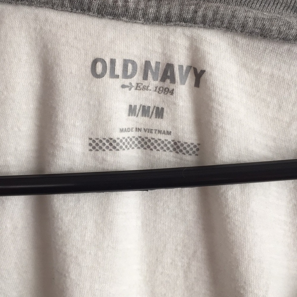 Gray and White Baseball Tee - Picture 3 of 4